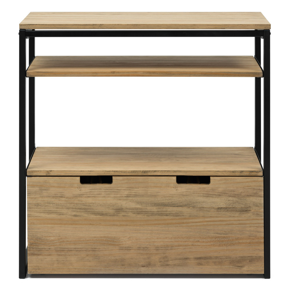Mueble Multiusos ECO Industrial Estantes y Cajón Inferior 