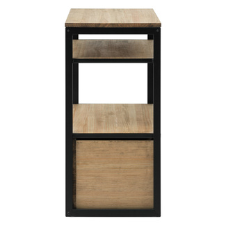Mueble Multiusos ECO Industrial Estantes y Cajón Inferior 
