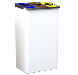 Papelera Metálica para Reciclaje Selectivo Ref.176