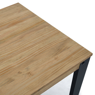 Mesa Industrial Alta Lunds ECO Fumé Madera de Pino Efecto Vintage Box Furniture 