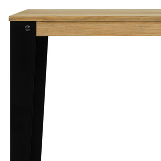 Mesa Alta Estilo Industrial Lunds ECO Fumé en Madera de Pino Efecto Vintage Box Furniture