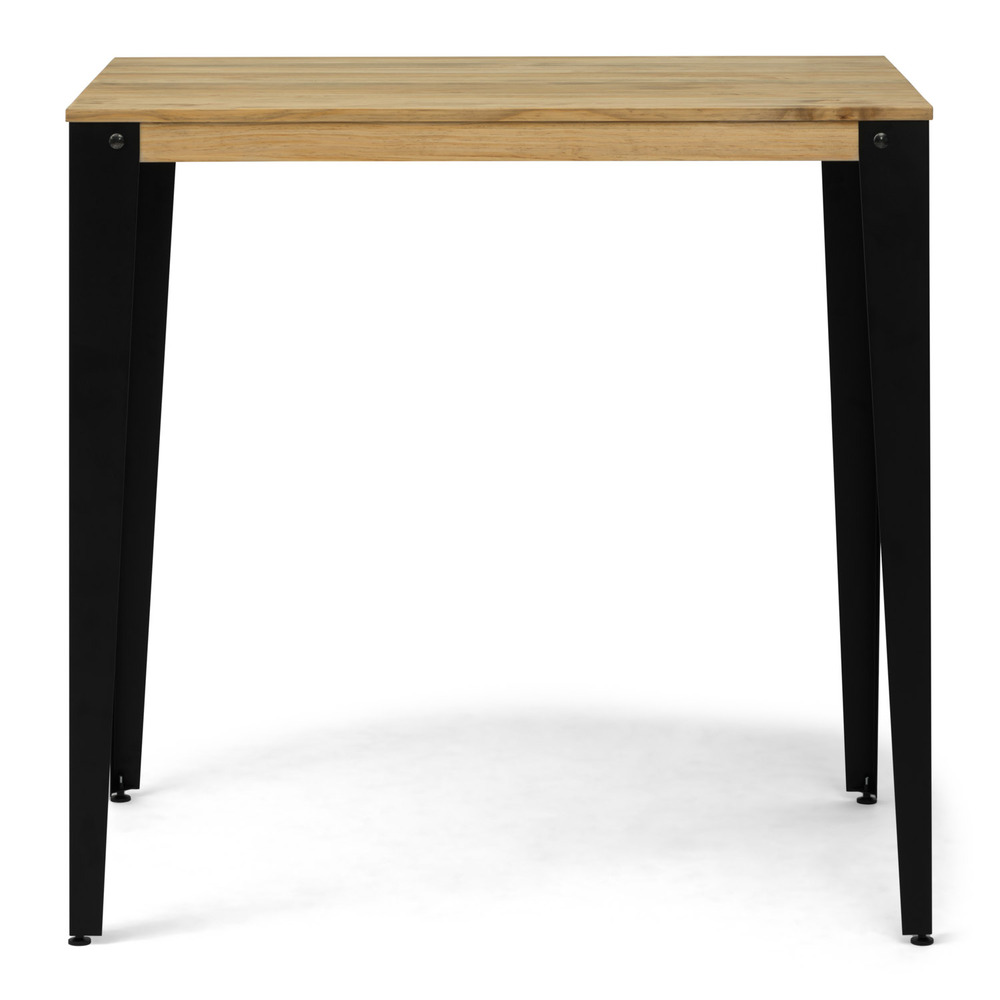 Mesa Alta Estilo Industrial Lunds ECO Fumé en Madera de Pino Efecto Vintage Box Furniture