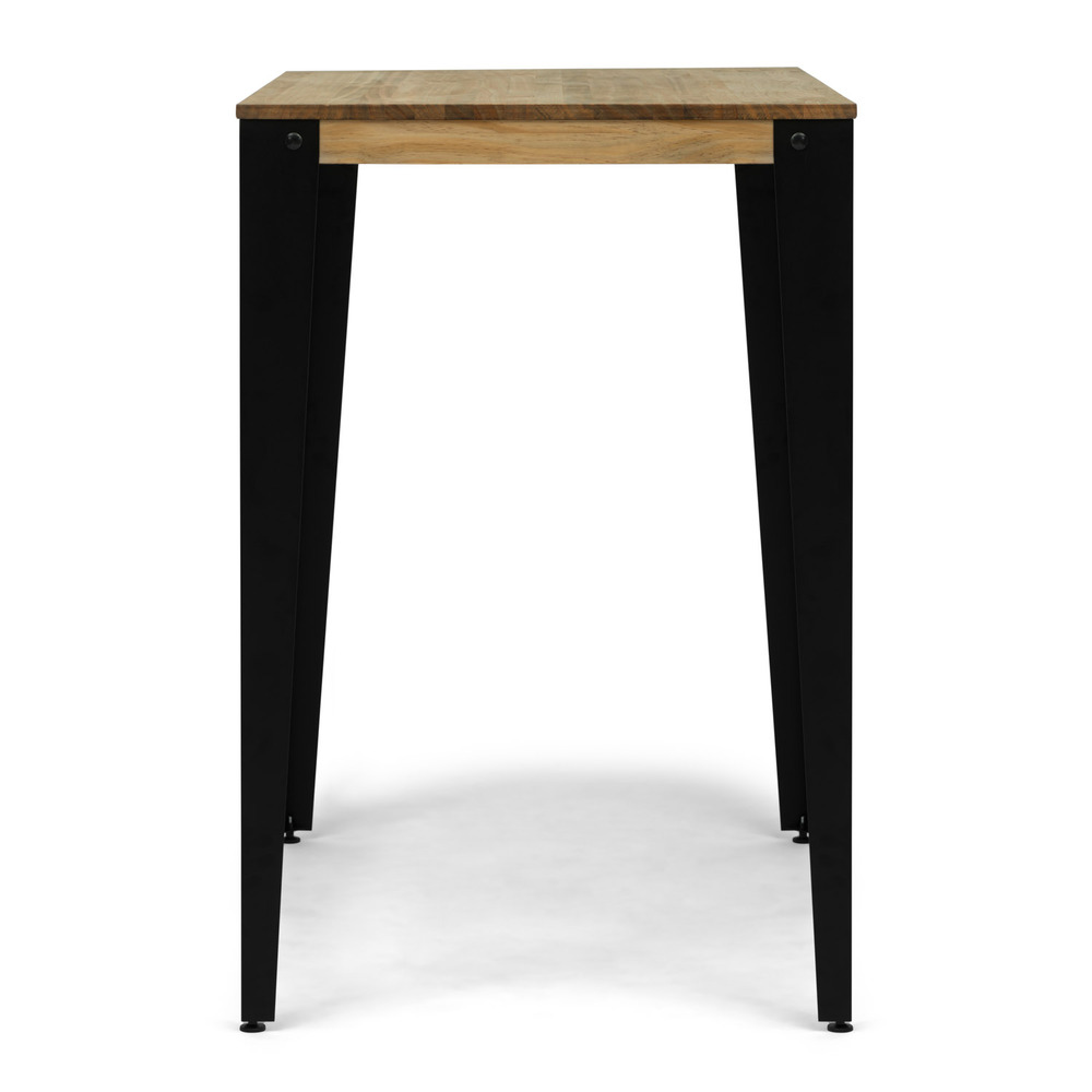 Mesa Alta Estilo Industrial Lunds ECO Fumé en Madera de Pino Efecto Vintage Box Furniture