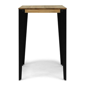 Mesa Alta Estilo Industrial Lunds ECO Fumé en Madera de Pino Efecto Vintage Box Furniture