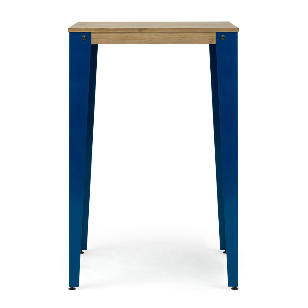 Mesa Alta Industrial Lunds Azul ECO en Madera de Pino Efecto Vintage Box Furniture
