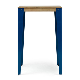 Mesa Alta Industrial Lunds Azul ECO en Madera de Pino Efecto Vintage Box Furniture