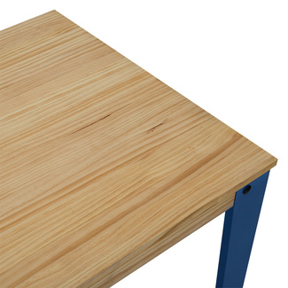 Mesa Alta Lunds Industrial ECO Azul en Madera de Pino Natural Box Furniture