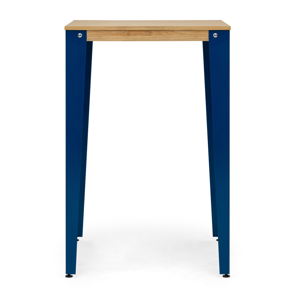 Mesa Alta Lunds Industrial ECO Azul en Madera de Pino Natural Box Furniture