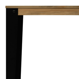 Mesa Alta Industrial Lunds ECO Fumé en Madera de Pino Efecto Vintage Box Furniture  