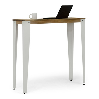 Mesa Alta Industrial Lunds Blanca ECO en Madera de Pino Efecto Vintage Box Furniture  