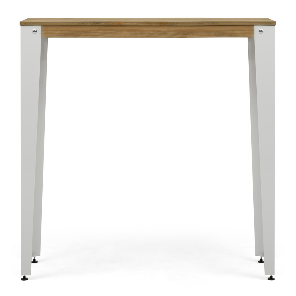 Mesa Alta Industrial Lunds Blanca ECO en Madera de Pino Efecto Vintage Box Furniture  