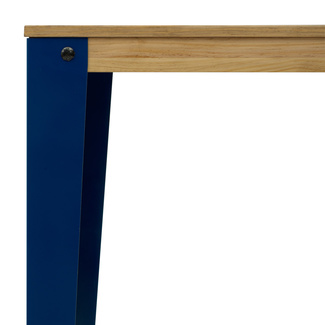 Mesa Alta Industrial Lunds Azul ECO en Madera de Pino Efecto Vintage Box Furniture