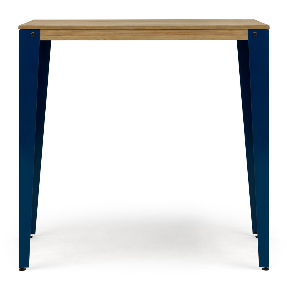 Mesa Alta Industrial Lunds Azul ECO en Madera de Pino Efecto Vintage Box Furniture
