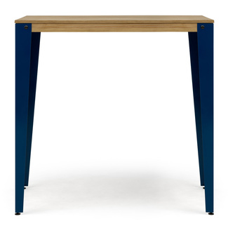 Mesa Alta Industrial Lunds Azul ECO en Madera de Pino Efecto Vintage Box Furniture