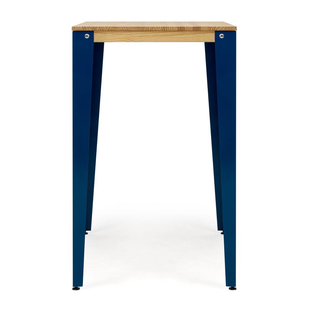 Mesa Alta Lunds Industrial ECO Azul en Madera de Pino Natural Box Furniture