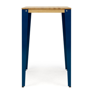 Mesa Alta Lunds Industrial ECO Azul en Madera de Pino Natural Box Furniture
