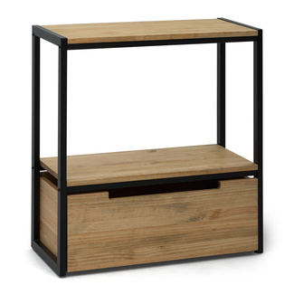 Mueble Auxiliar Derby ECO de Estilo Industrial de Madera con Estante Box Furniture