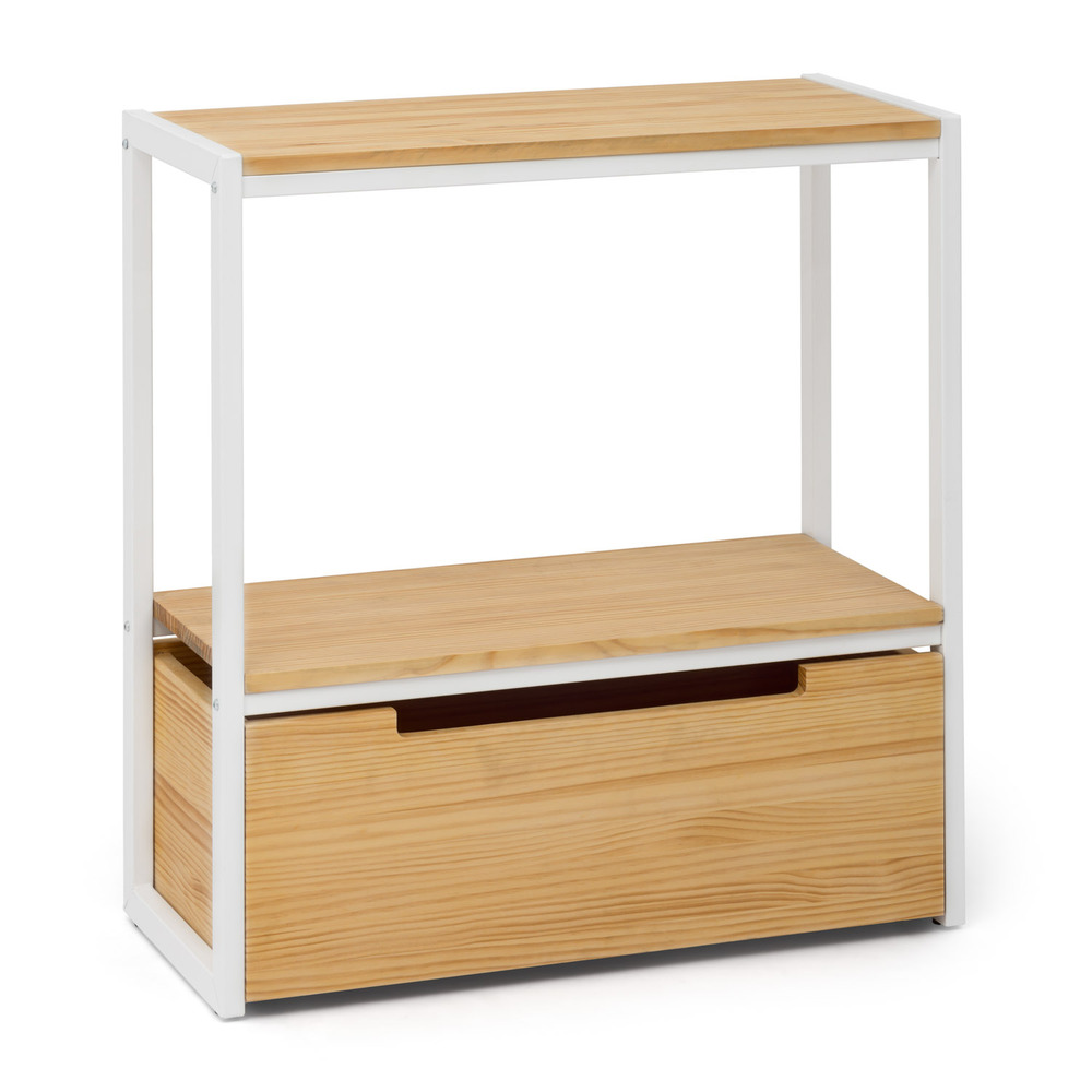 Mueble Auxiliar Derby ECO de Estilo Industrial de Madera con Estante Box Furniture