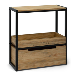 Mueble Auxiliar Derby ECO de Estilo Industrial de Madera con Bandeja Box Furniture 