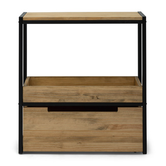 Mueble Auxiliar Derby ECO de Estilo Industrial de Madera con Bandeja Box Furniture 