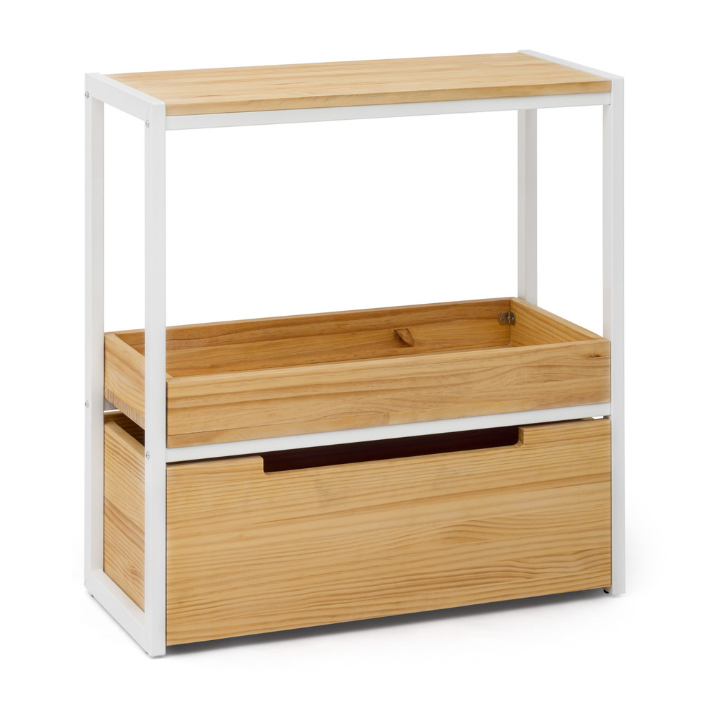 Mueble Auxiliar Derby ECO de Estilo Industrial de Madera con Bandeja Box Furniture 