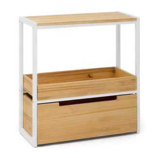 Mueble Auxiliar Derby ECO de Estilo Industrial de Madera con Bandeja Box Furniture 