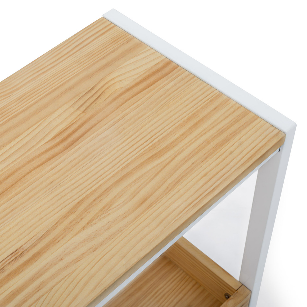 Mueble Auxiliar Derby ECO de Estilo Industrial de Madera con Bandeja Box Furniture 
