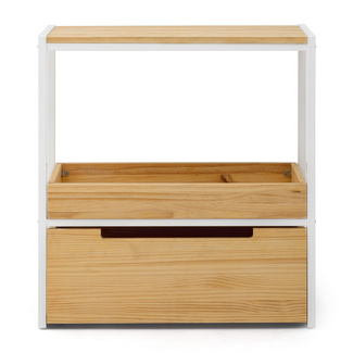 Mueble Auxiliar Derby ECO de Estilo Industrial de Madera con Bandeja Box Furniture 