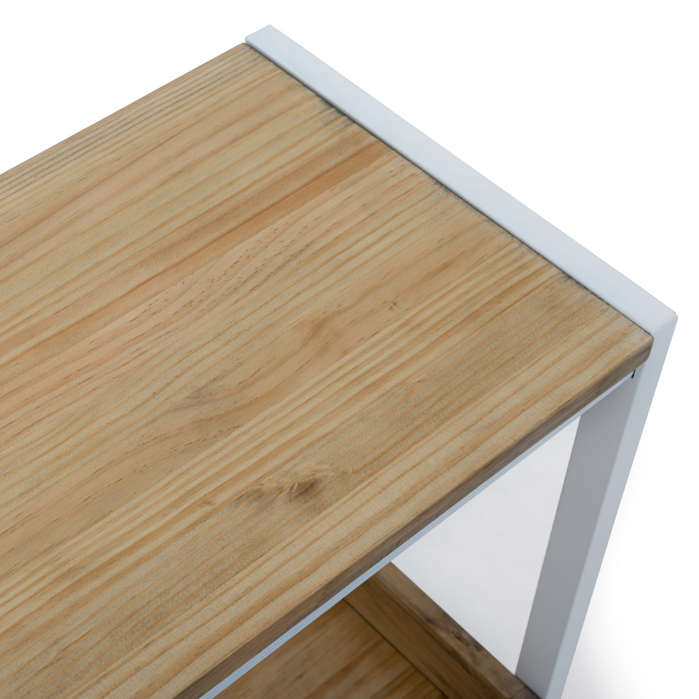Mueble Auxiliar Derby ECO de Estilo Industrial de Madera con Bandeja Box Furniture 