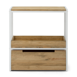 Mueble Auxiliar Derby ECO de Estilo Industrial de Madera con Bandeja Box Furniture 