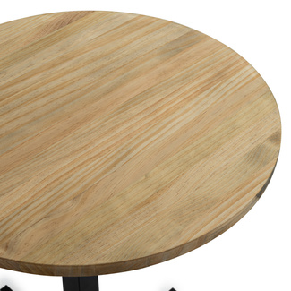 Mesa Negra iCub Pie Central Tablero Industrial