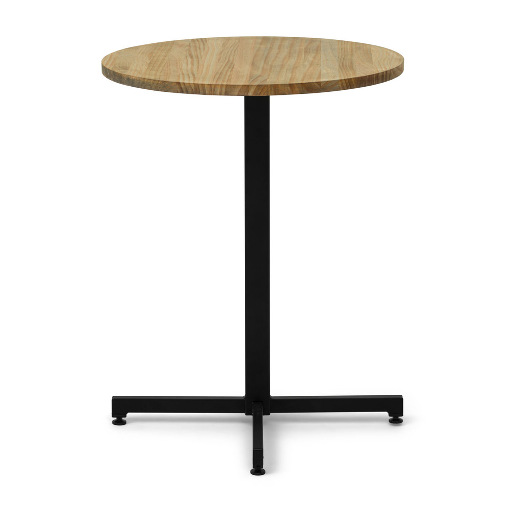 Mesa Negra iCub Pie Central Tablero Industrial