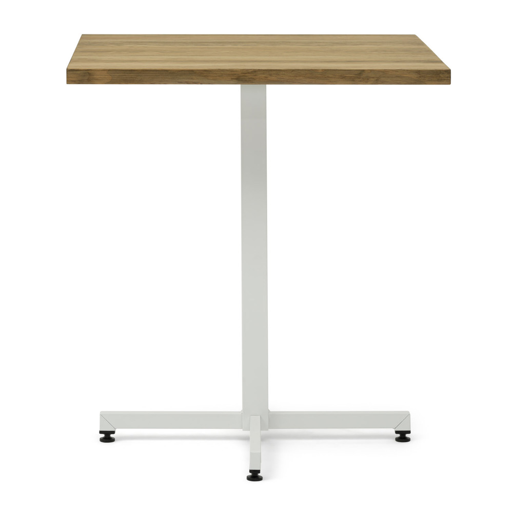 Mesa iCub Ecológica Pie Central Blanco Tablero de Madera 