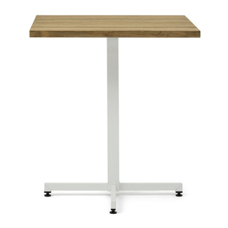Mesa iCub Ecológica Pie Central Blanco Tablero de Madera 