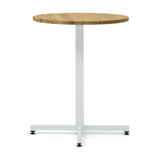 Mesa iCub Ecológica Pie Central Blanco Tablero de Madera 