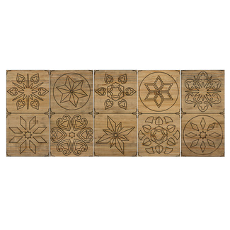 Cabecero Hidraúlico ECO 5 Piezas de Madera de Pino Efecto Vintage CU201-2-3-4-5