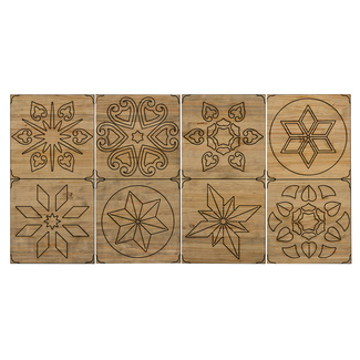 Cabecero Hidraúlico ECO 4 Piezas de Madera de Pino Efecto Vintage CU201-2-3-4