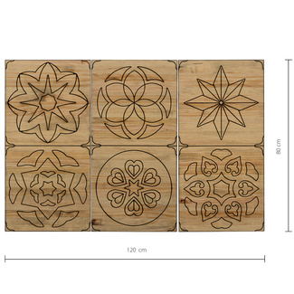Cabecero Hidraúlico ECO 3 Piezas de Madera de Pino Efecto Vintage CU206-7-8