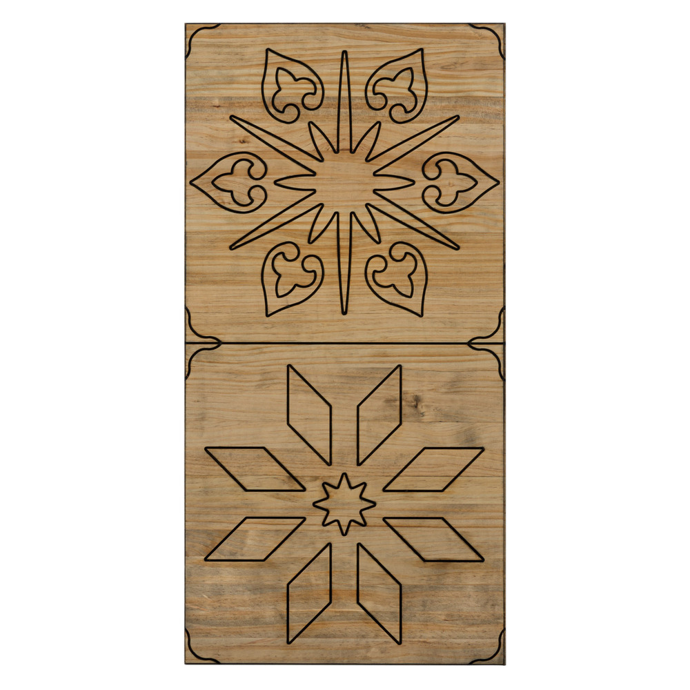 Cabecero Hidraúlico ECO 3 Piezas de Madera de Pino Efecto Vintage CU201-2-3