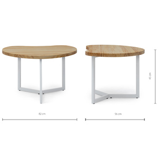 Mesa Auxiliar Bolton ECO de Estilo Industrial Tablero de Madera Box Furniture