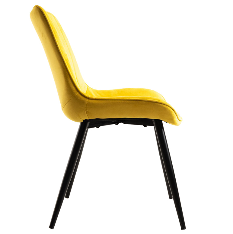 Silla Nele Tejido de Terciopelo 45 x 50 x 93 cm 