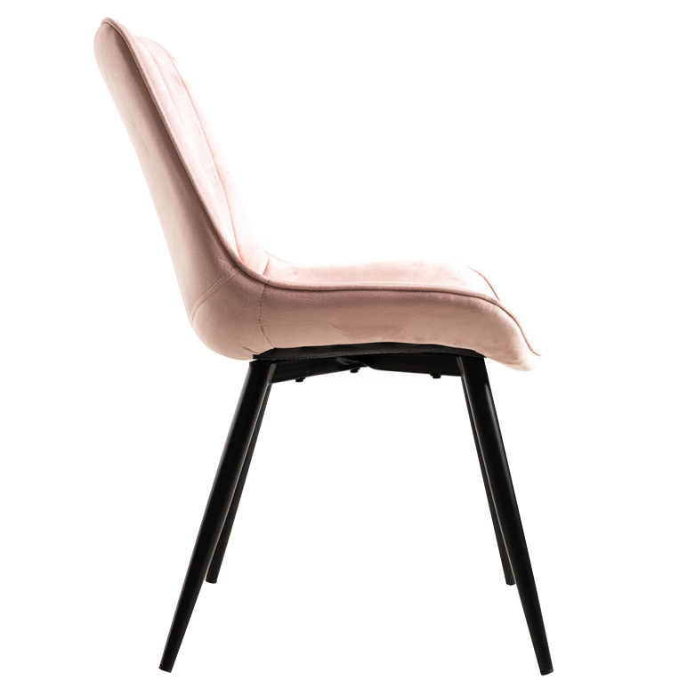 Silla Nele Tejido de Terciopelo 45 x 50 x 93 cm 
