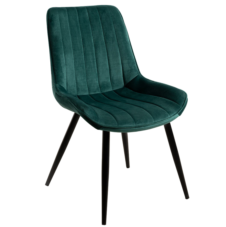 Silla Nele Tejido de Terciopelo 45 x 50 x 93 cm 