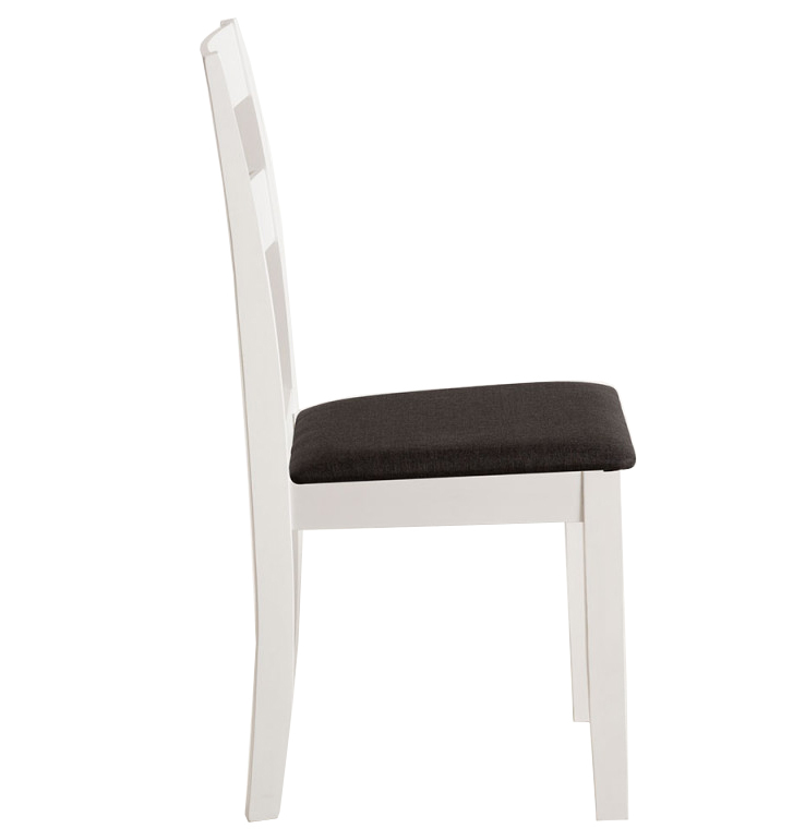 Silla Alecio Apilable de Madera Blanca 39 x 43 x 93 cm