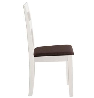 Silla Alecio Apilable de Madera Blanca 39 x 43 x 93 cm