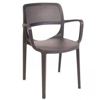 Set de 4 Sillones Apilables Verdi de Polipropileno Reforzado 