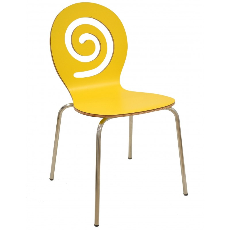 Set 4 Sillas Pinsapo Multiusos Apilables Asiento Monoblock Laminado 