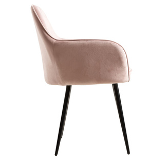 Silla Reby Black Asiento de Terciopelo 44 x 56 x 87 cm 