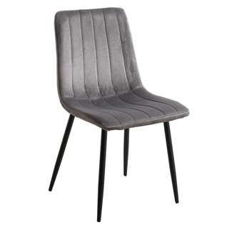 Silla Hurl Tejido de Terciopelo 37 x 44 x 86 cm