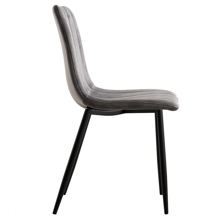Silla Hurl Tejido de Terciopelo 37 x 44 x 86 cm